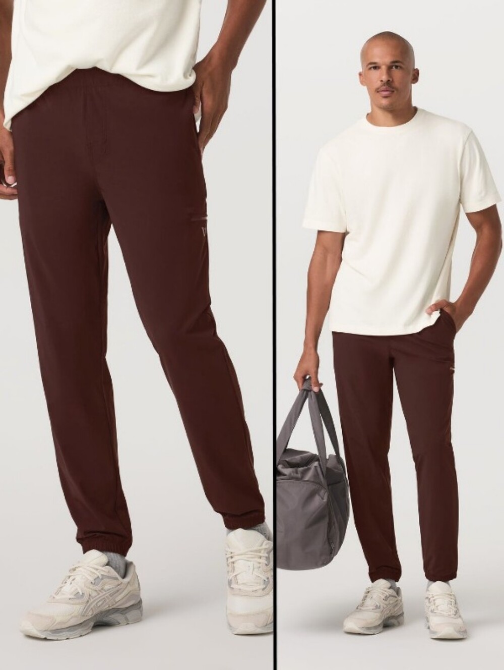 Vuori Men’s XL Fleet Jogger Pants Burgundy/Brown Lightweight Athletic Activewear
